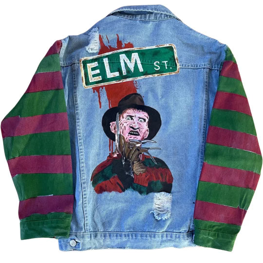 DMonee Collection - Freddy Krueger Denim Jacket